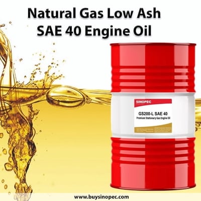 Natural Gas Low Ash SAE 40 Engine Oil - 55 Gallon Drum