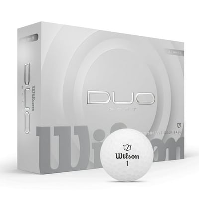 Wilson Duo Soft White Golf Balls – 12-Pack (1-4)