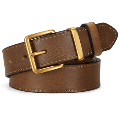 JASGOOD Women's Genuine Leather Belts Vintage Casual Belt for Jeans Pants Dress
