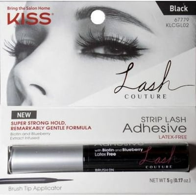 KISS Lash Couture Black Strip Lash Adhesive - Long-Lasting Hold