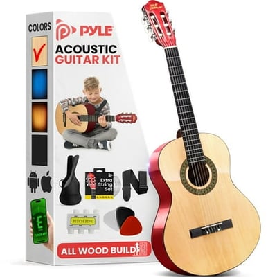 Pyle Pro Guitar 30 Beginner Acoustic Package