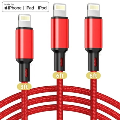 Cshidworld MFi Lightning Charger Cable Pack