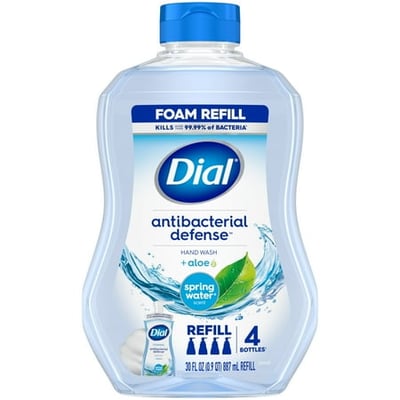Dial Antibacterial Foaming Hand Wash Refill - Spring Water 30 oz