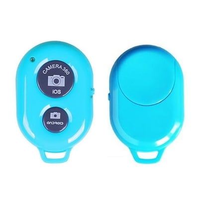 Importer520 Bluetooth Remote Shutter Button Selfie Stick For Samsung Galaxy Note 8 5 4 3 S6 Edge S8 S8 Plus Apple iPhone 8 7 6 6s Plus SE 5 5s 5c - Blue
