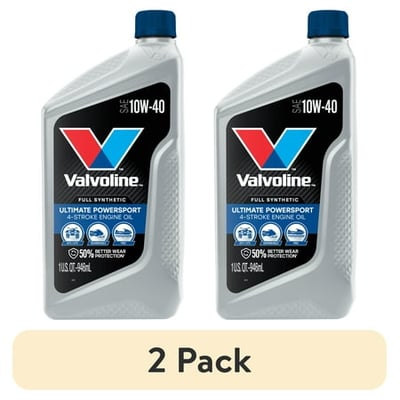 (2 pack) Valvoline PowerSport 10W40 Qt