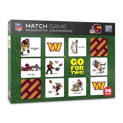 YouTheFan NFL Washington Commanders Memory Match Game