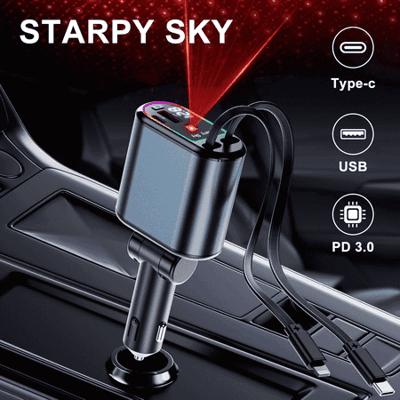 Homeminion 66W Retractable Car Charger