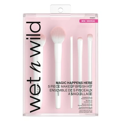 Wet N Wild Essential 5-Piece Makeup Brush Set