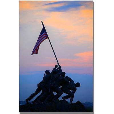Trademark Fine Art Pinacle of Patriotism Canvas Wall Art by MCat