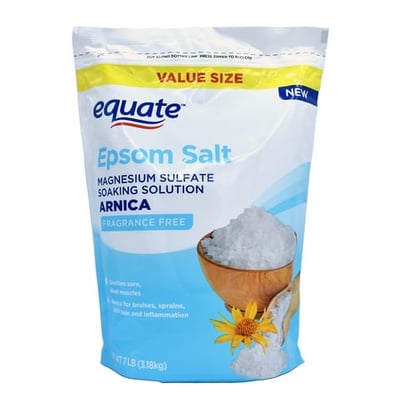 Equate Arnica Epsom Salt 7 lb - Pain Relief & Relaxation