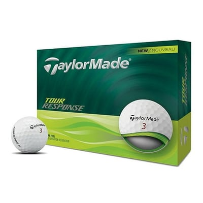 TaylorMade 2025 Tour Reponse Golf Ball Tour Preferred 12-Ball Pack White