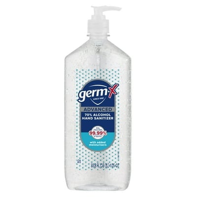 Germ-X Advanced Hand Sanitizer Pump - 33.8 fl oz, Fresh Scent