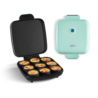 Dash Sous Vide Style Family Size Egg Bite Maker for Breakfast Bites Sandwiches Healthy Snacks or Desserts Keto & Paleo Friendly (9 Servings)