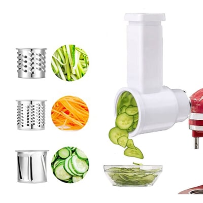 3 IN 1 Attachment For KitchenAid Stand Mixer Fresh Prep Slicer/Shredder