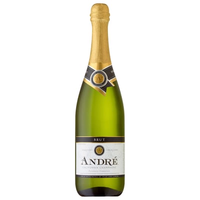 Andre Champagne Brut Sparkling White Wine, California, 750ml Glass Bottle, 10.5% ABV