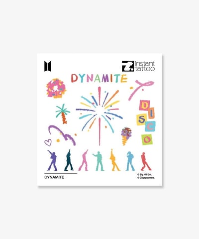 BTS (instant tattoo) Dynamite Tattoo (Official Merchandise)