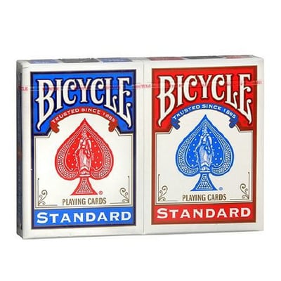 Bicycle Standard Playing Card Decks, Red Blue, 2 Packs