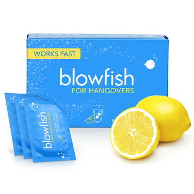 Blowfish for Hangovers - FDA-Recognized Hangover Relief - Scientifically Formulated to Relieve Hangover Symptoms Fast