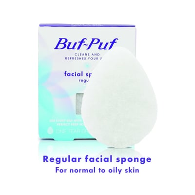 Buf-Puf Double-Sided Reusable Facial Sponge for Blackhead Removal