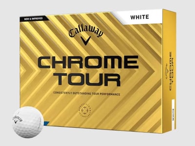 Callaway Chrome Tour 2024 Triple Track Golf Ball #1-#4 12-Ball Pack White