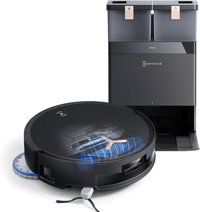 ECOVACS DEEBOT T50 MAX PRO Omni Robot Vacuum and Mop, 18,500Pa Suction, BLAST Airflow Tech, 18mm Auto-Lift