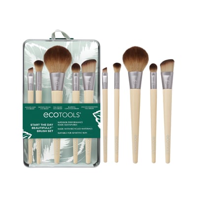 EcoTools 6-Piece Makeup Brush Set with Storage Tray