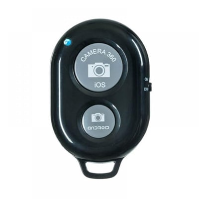 Enlightened Bluetooth Remote Control Camera Shutter for Smartphones, Black