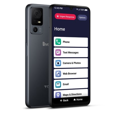 LIVELY Jitterbug Smart4 Smartphone for Seniors - Cell Phone for Seniors - Not Compatible with Other Wireless Carriers - Must Be Activated with Lively Phone Plan