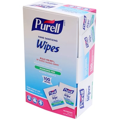 PURELL Unscented Hand Sanitizing Wipes - 100 Individually Wrapped