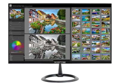 Sceptre E258B-1658A 25" LED Anti-Glare Computer Monitor, Black