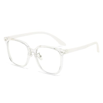 Square blue light glasses men and women UV blocking computer glasses transparent lens glasses - clear