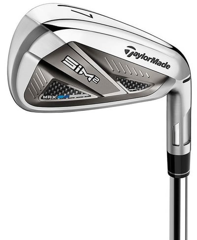 TaylorMade Men’s SIM2 MAX Irons #5-PW, Approach Wedge KBS Max MT 85 Steel Regular Right