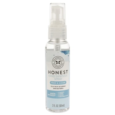 Honest Company Free & Clear Hand Sanitizer Spray 2oz