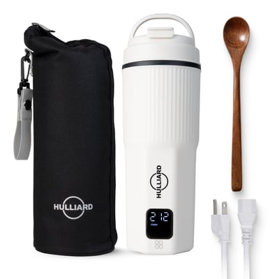 Travel Electric Kettle - 316 Stainless Steel, Portable Tea Kettle & Water Heater, 450ml Portable Water Boiler, 6 Temperature Settings, Auto Shut-off, Universal Voltage (100-240V)