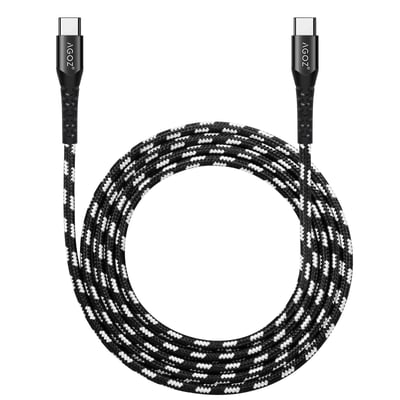 AGOZ USB C to USB C Cable Type C Fast Charger 5A for Samsung Galaxy S25, S24, S23, S22, S21, S10, Note 20, Note 10 Plus, 9, 8, A12 A13 A21 A24 A32 A34 A42 A51 A52 A53 A54 A71 (4FT)