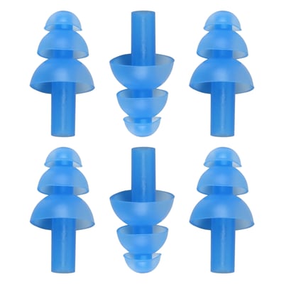 Unique Bargains 3 Pair Waterproof Ear Plugs Soft Silicone Swimming Earplugs for Men Women