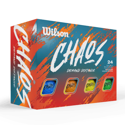 Wilson Chaos 2024 Golf Balls 12-Pack (Multi #1-#4)