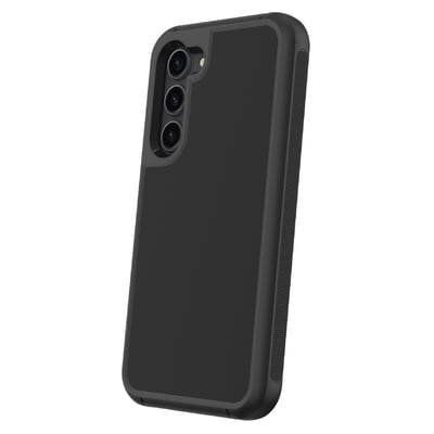 onn. Rugged Phone Case with Holster for Samsung Galaxy S23 5G - Black