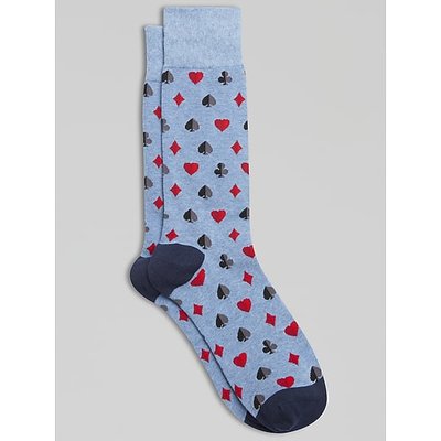 Egara Men's Card Suit Socks Chambray Hthr - Size: One Size