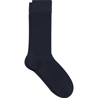 Egara Men's Solid Dress Socks, 1-pair Navy - Size: One Size