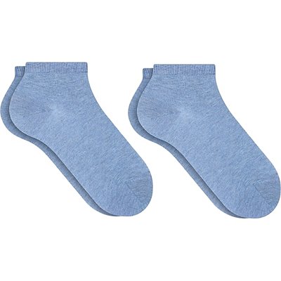 Falke Men's Happy Sneaker Socks, 2-pack Light Denim - Size: 39-42
