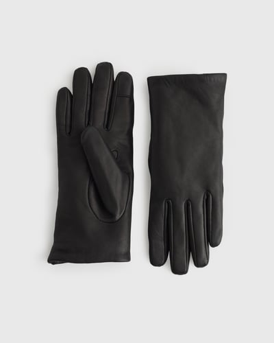 Women's Cashmere Lined Leather Gloves