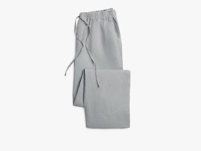 Medium Men's Linen Pant in Black Blue | Parachute