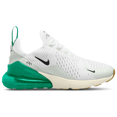 Nike Womens Nike Air Max 270 - Womens Running Shoes White/Black/Green Size 10.0