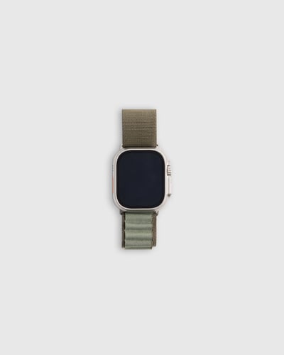 Quince | Rugged Loop Apple Watch Band in Military Olive, Size 38mm 42mm, Size 38mm - 42mm, Nylon