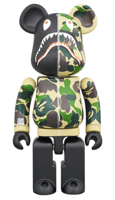Bearbrick x BAPE Superalloy ABC Camo Shark 200%