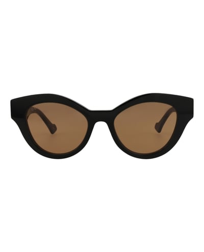 Women's Gucci Cat EyeFrame Acetate Sunglasses in Black Black Brown (Gg0957S/30011161/003)