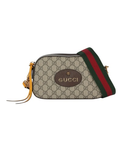 Women's Gucci Neo Vintage Small Messenger Bag in Beige/Ebony