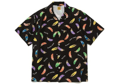 Men's Human Made Feather Aloha Shirt in Black