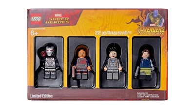 LEGO Marvel Super Heroes War Machine, Tony Stark, Bucky Barnes & Wong Set 505256